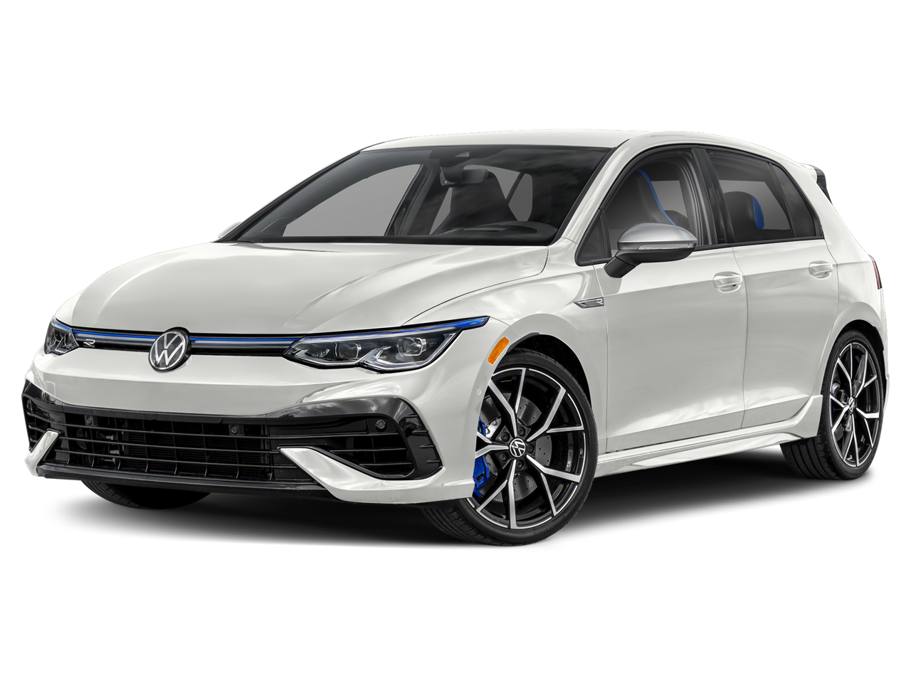 2023 Volkswagen Golf R 2.0T 20th Anniversary Edition DSG in Pure White — front three-quarter view