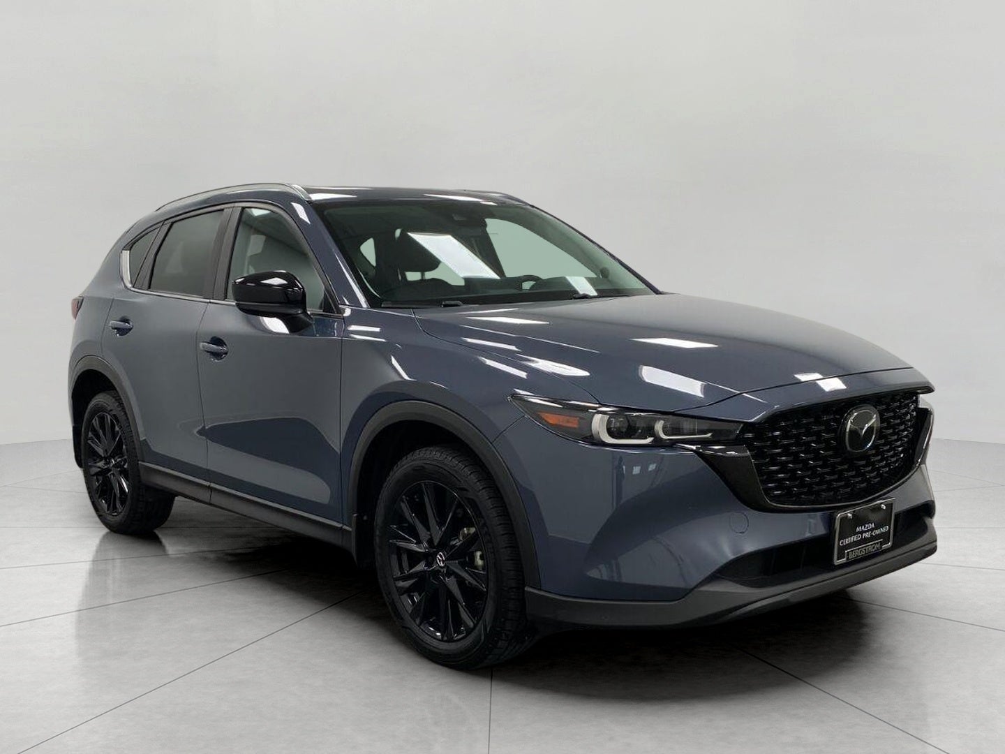2023 Mazda Mazda CX-5 2.5 S Carbon Edition AWD in Polymetal Gray — front three-quarter view
