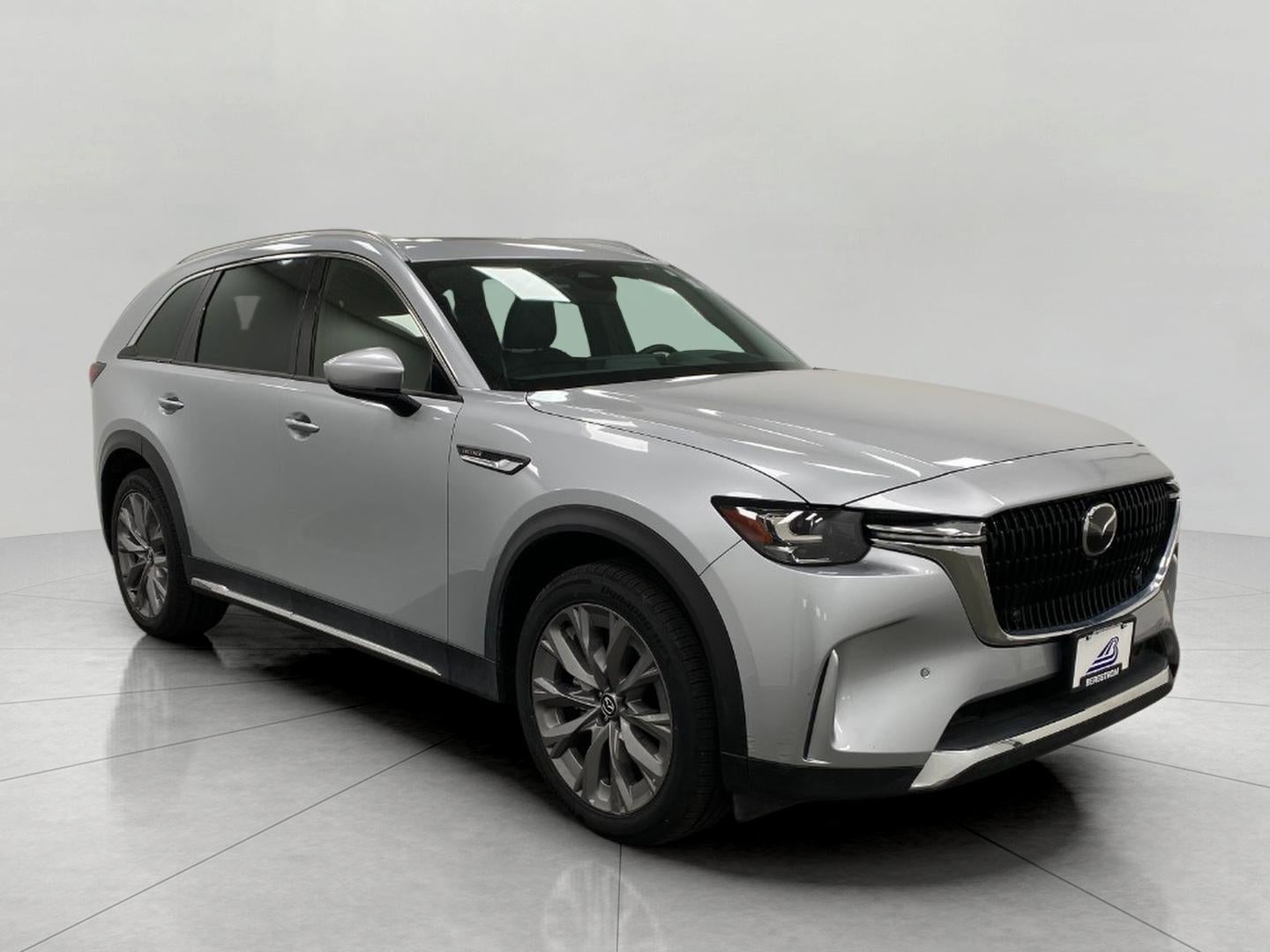 2025 Mazda Mazda CX-90 3.3 Turbo Premium Plus Package in Sonic Silver — front three-quarter view